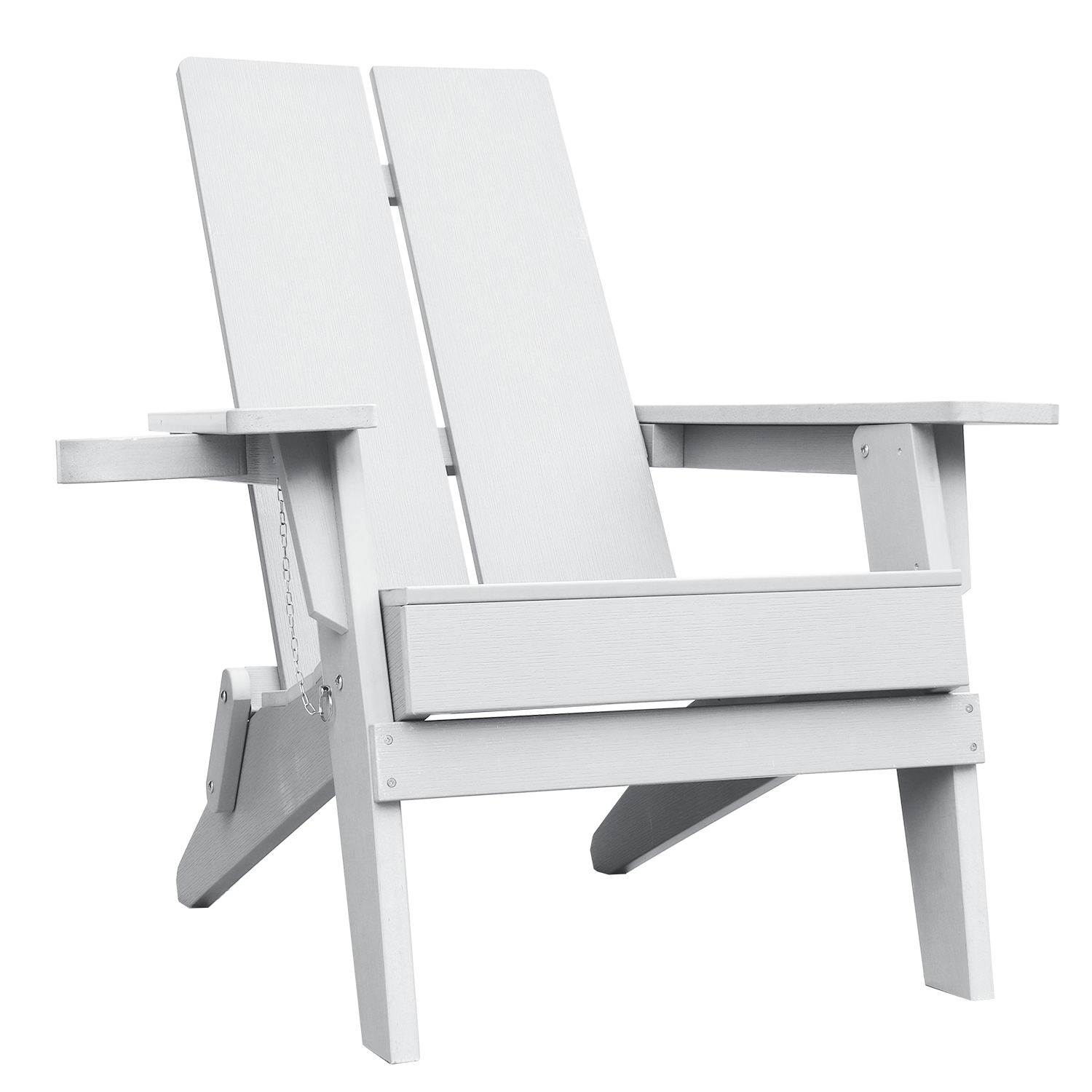 Adirondack Polymer Outdoor Folding Chair with Cupholder - Shopthatapp.ca