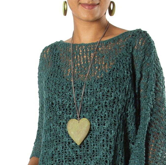 Simple Wooden Heart Necklace - Shopthatapp.ca