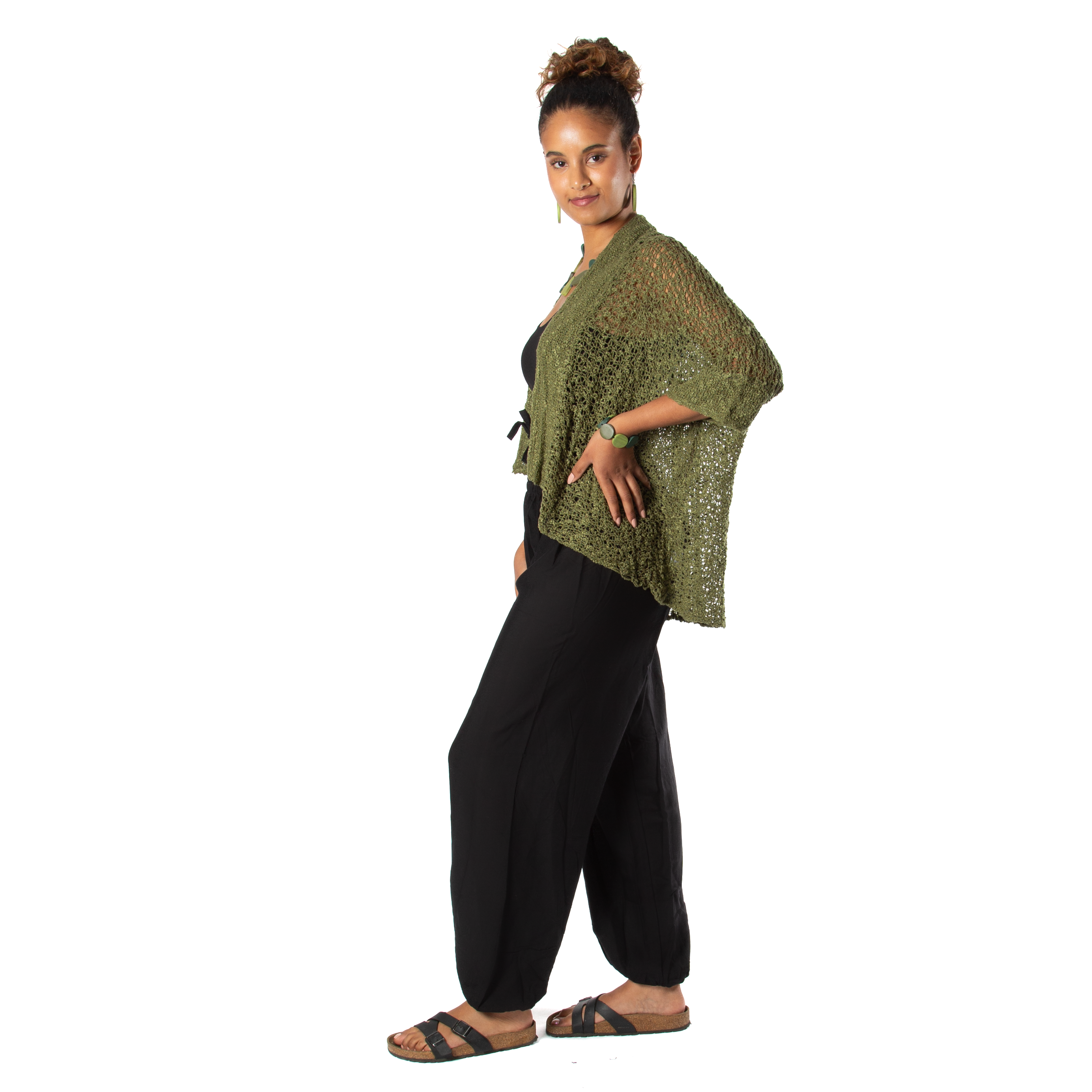 Sage Green Popcorn Knit Cardigan for Effortless Style and Comfort - Shopthatapp.ca