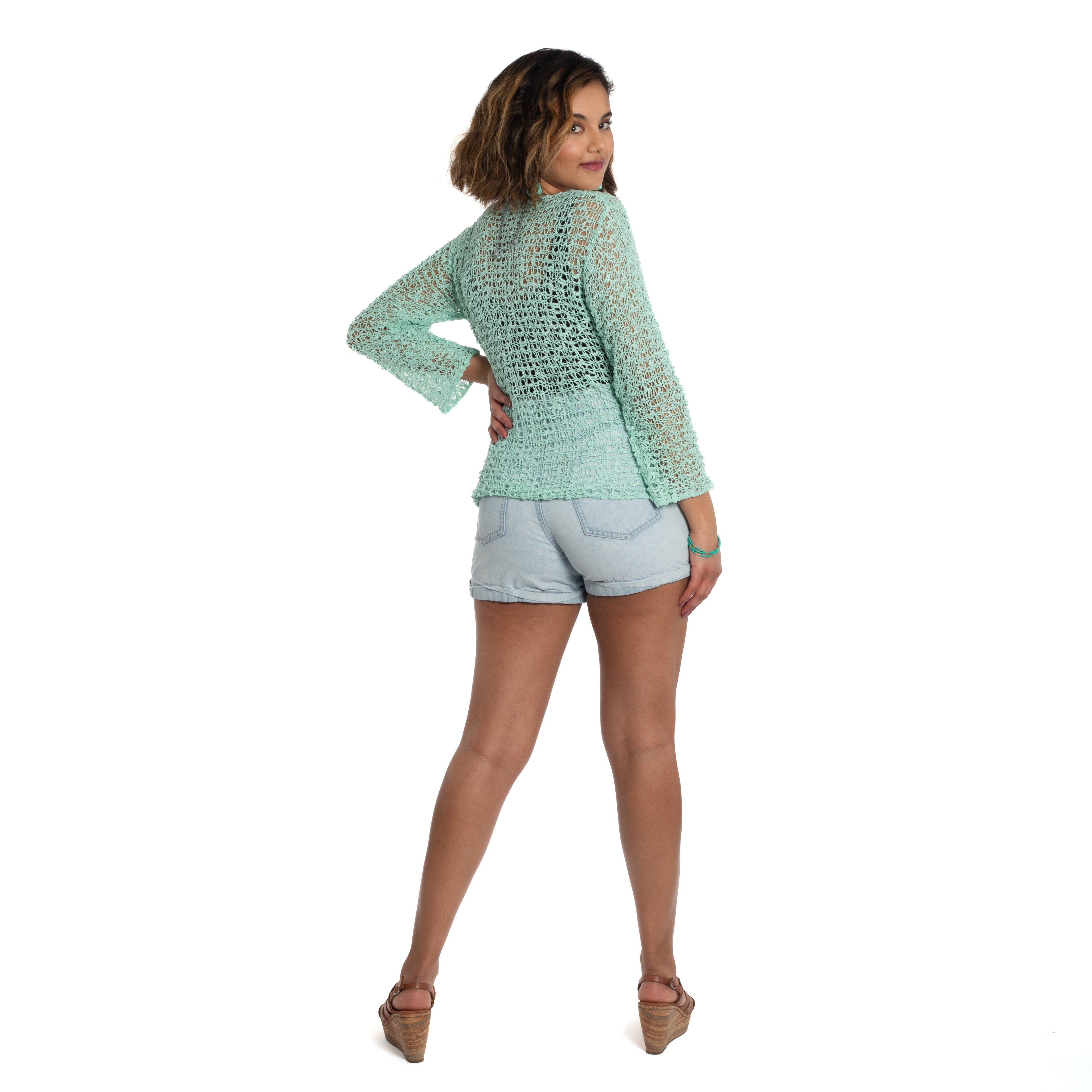Tie Front Cardigan Mint - Stylish and Versatile Knitwear for All Seasons - Shopthatapp.ca