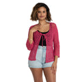 Tie Front Cardigan Pink - Stylish and Versatile Women's Fashion - Shopthatapp.ca