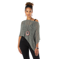 Short Popcorn Knit Poncho - Grey - Shopthatapp.ca