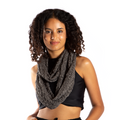 Popcorn Knit Infinity Scarf - Grey - Shopthatapp.ca