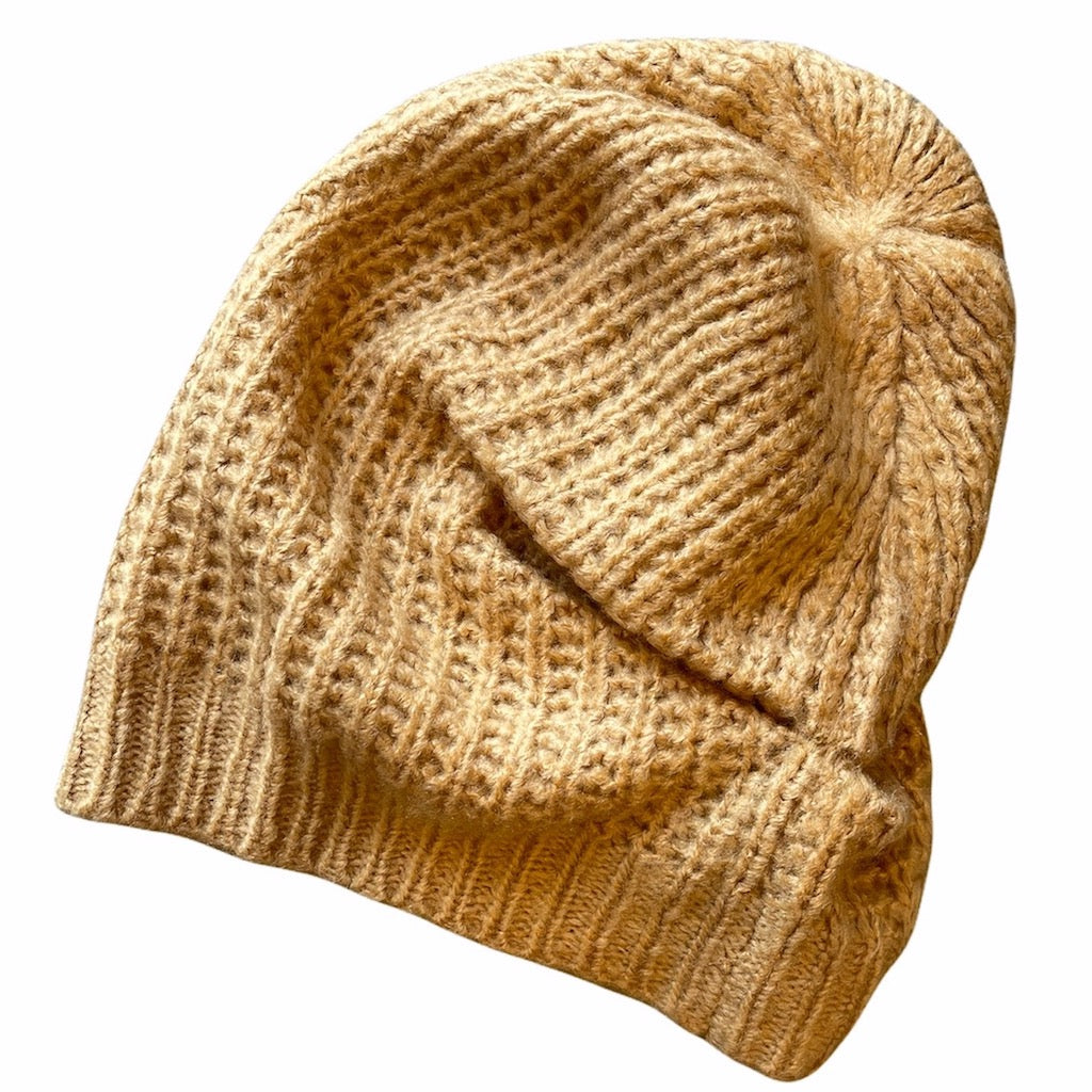 Simple Knit Hat With Tie Back - Shopthatapp.ca
