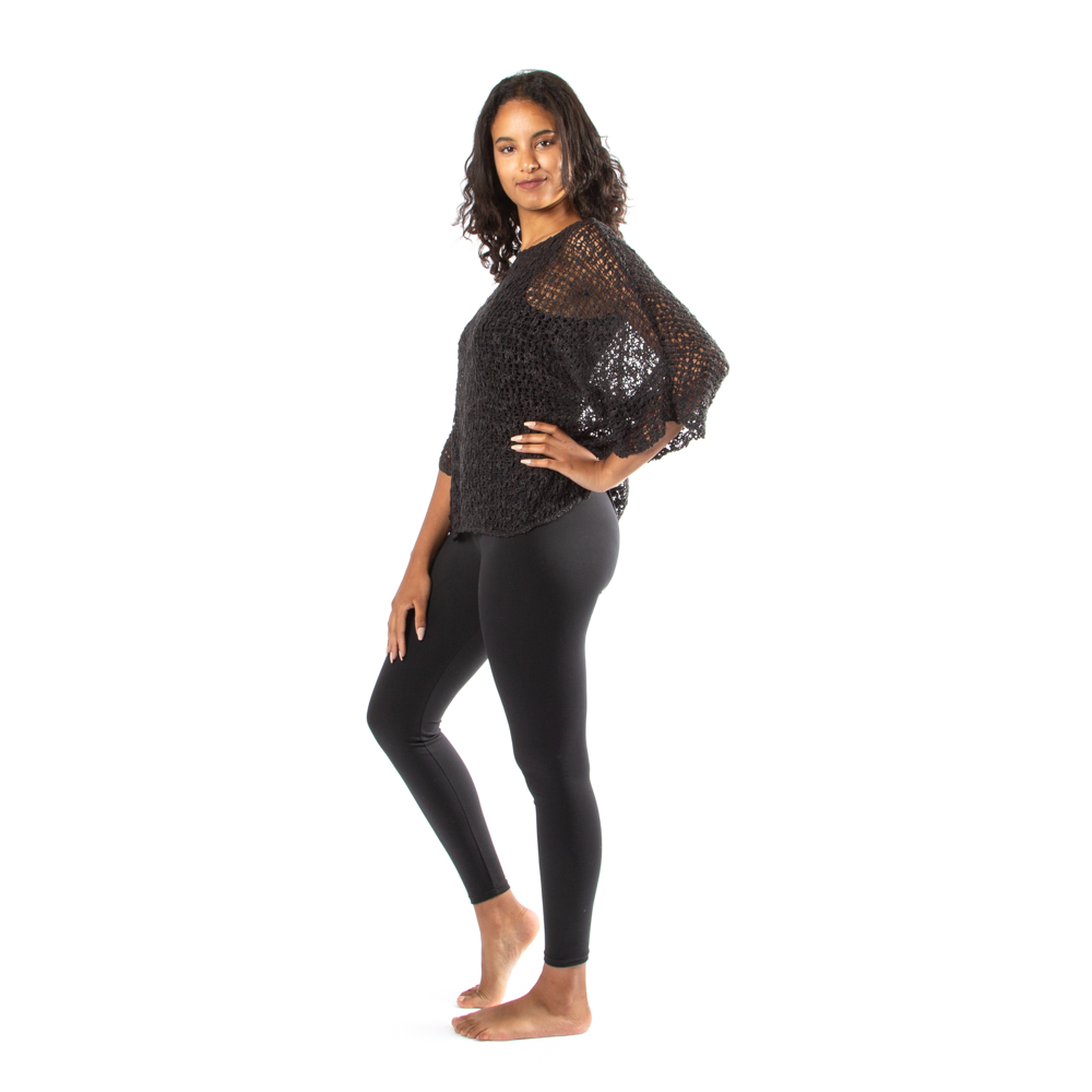 Popcorn Knit Top Charcoal - Cozy and Stylish Essential - Shopthatapp.ca
