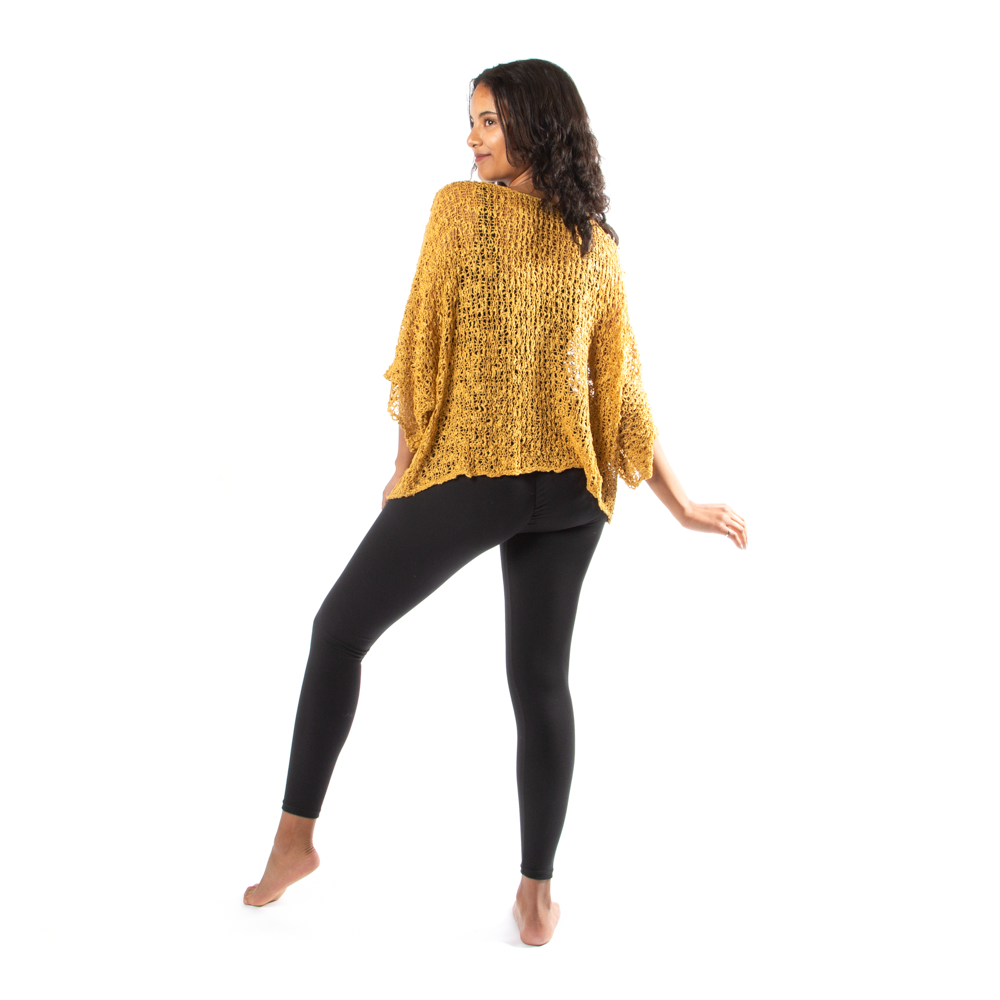 Popcorn Knit Top Saffron - Cozy and Stylish Sweater - Shopthatapp.ca