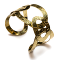 Oval Links Metal Cuff Gold for an Elegant Style - Shopthatapp.ca
