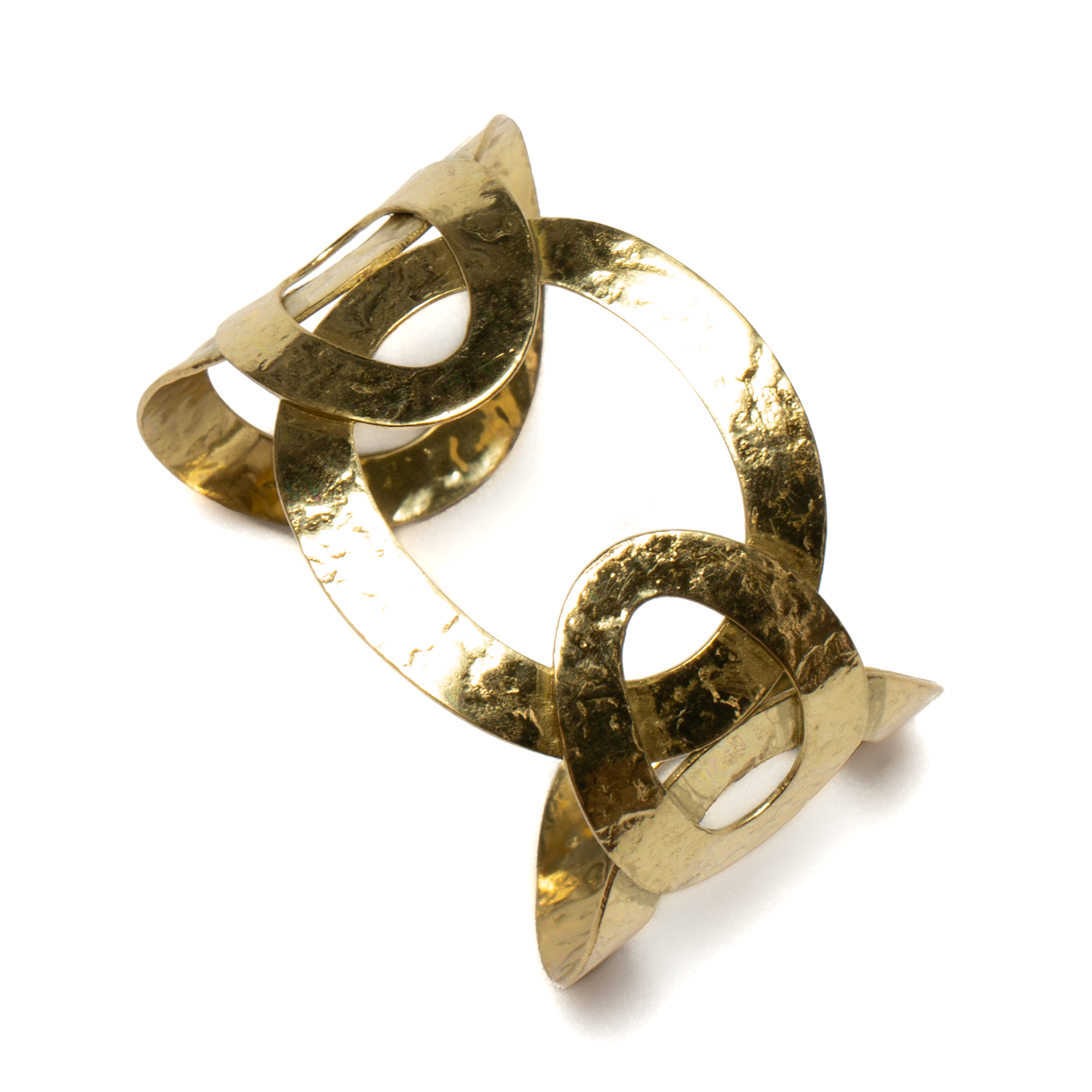 Oval Links Metal Cuff Gold for an Elegant Style - Shopthatapp.ca