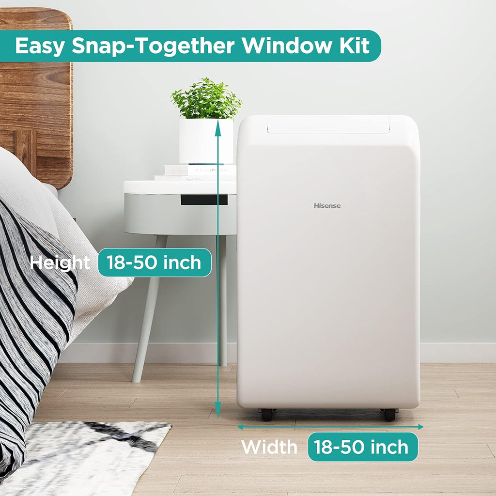 HISENSE 10,500 BTU (SACC 7,000 BTU) 300 SF 3-in-1 Portable Air Conditioner - Factory certified with Home Essentials Warranty - Shopthatapp.ca
