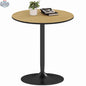 Avis 27.6-inch modern wooden dining table with steel base by SLOTH Nation, natural finish, stylish kitchen and dining furniture