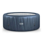 Zoppinh Wave Atlantic 4/6-person round inflatable hot tub with integrated heater, showing cozy water and built-in control panel.