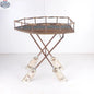 Rusty wood Boat shaped console table - Shopthatapp.ca