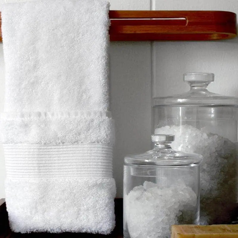 Soft Turkish hand towel from Skylark+Owl Canada’s Essence set, showcasing luxurious, plush fabric ideal for versatile use.