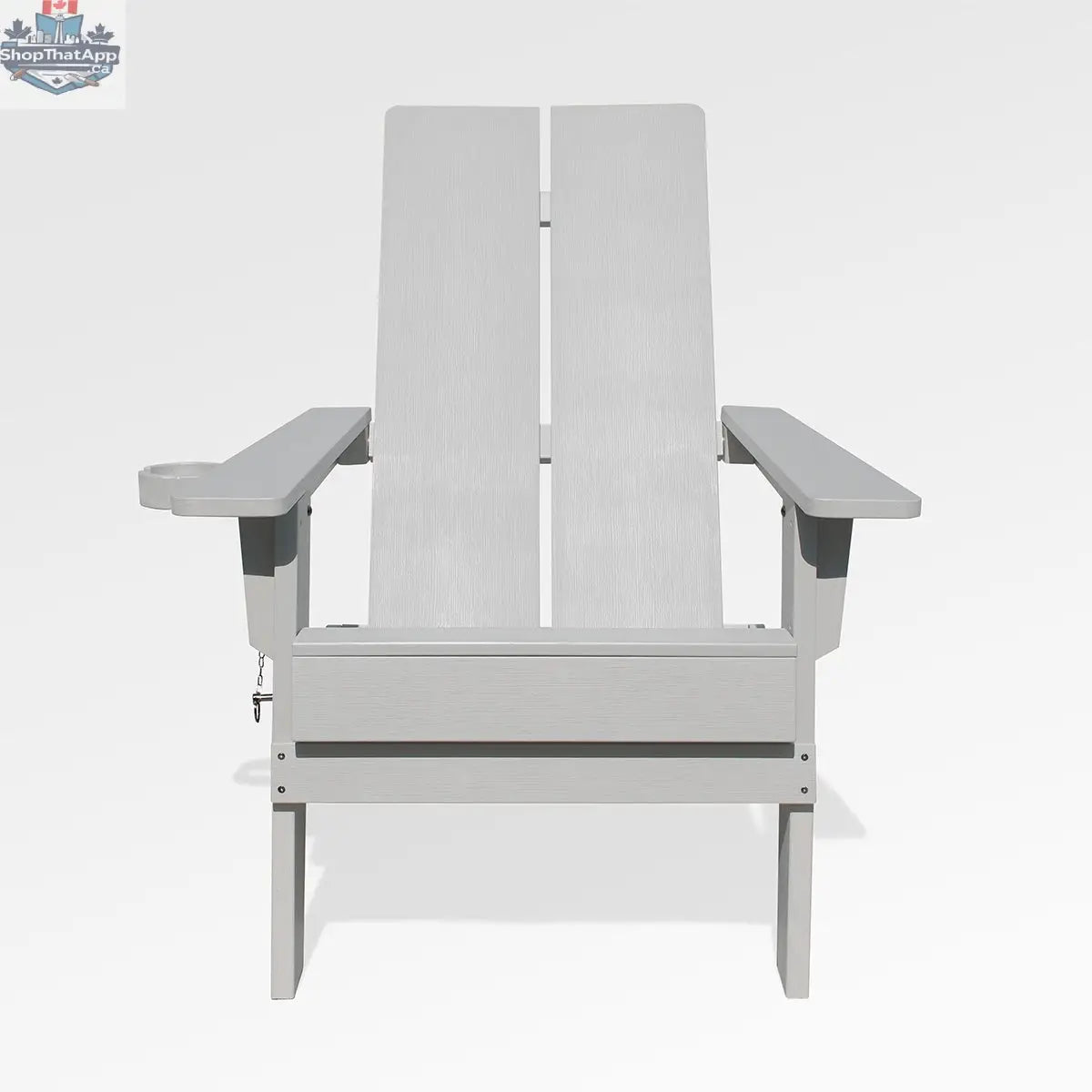 Enclover modern Adirondack folding chair with 2-panel design, featuring a stylish and comfortable outdoor seating option.