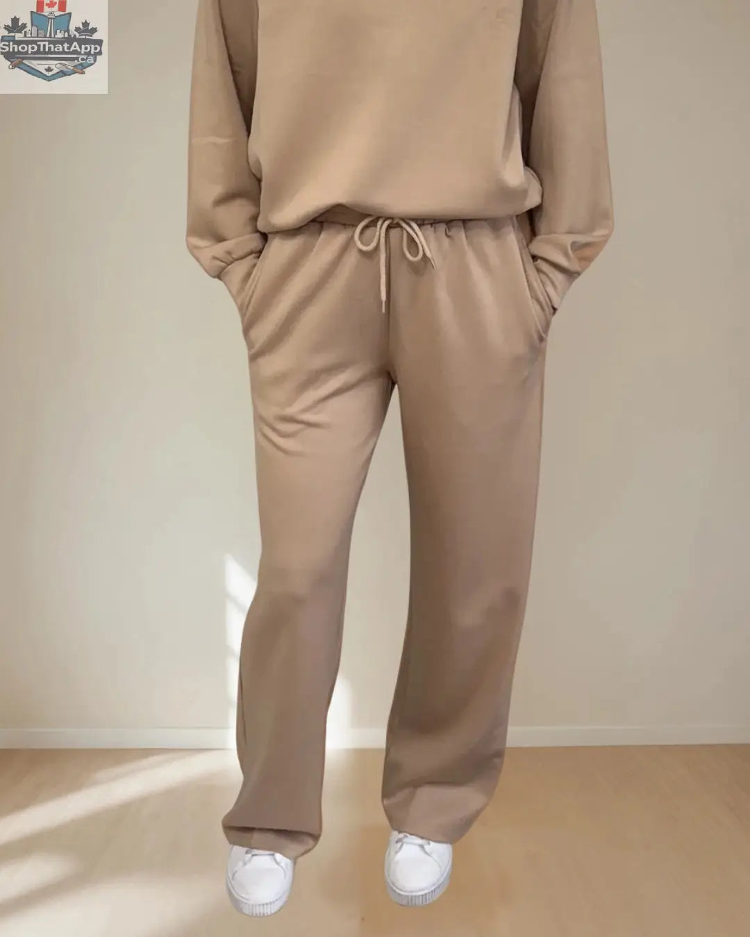 Adora Luxeflow - Everyday Wide Leg Pant In Mocha Mousse - Shopthatapp.ca