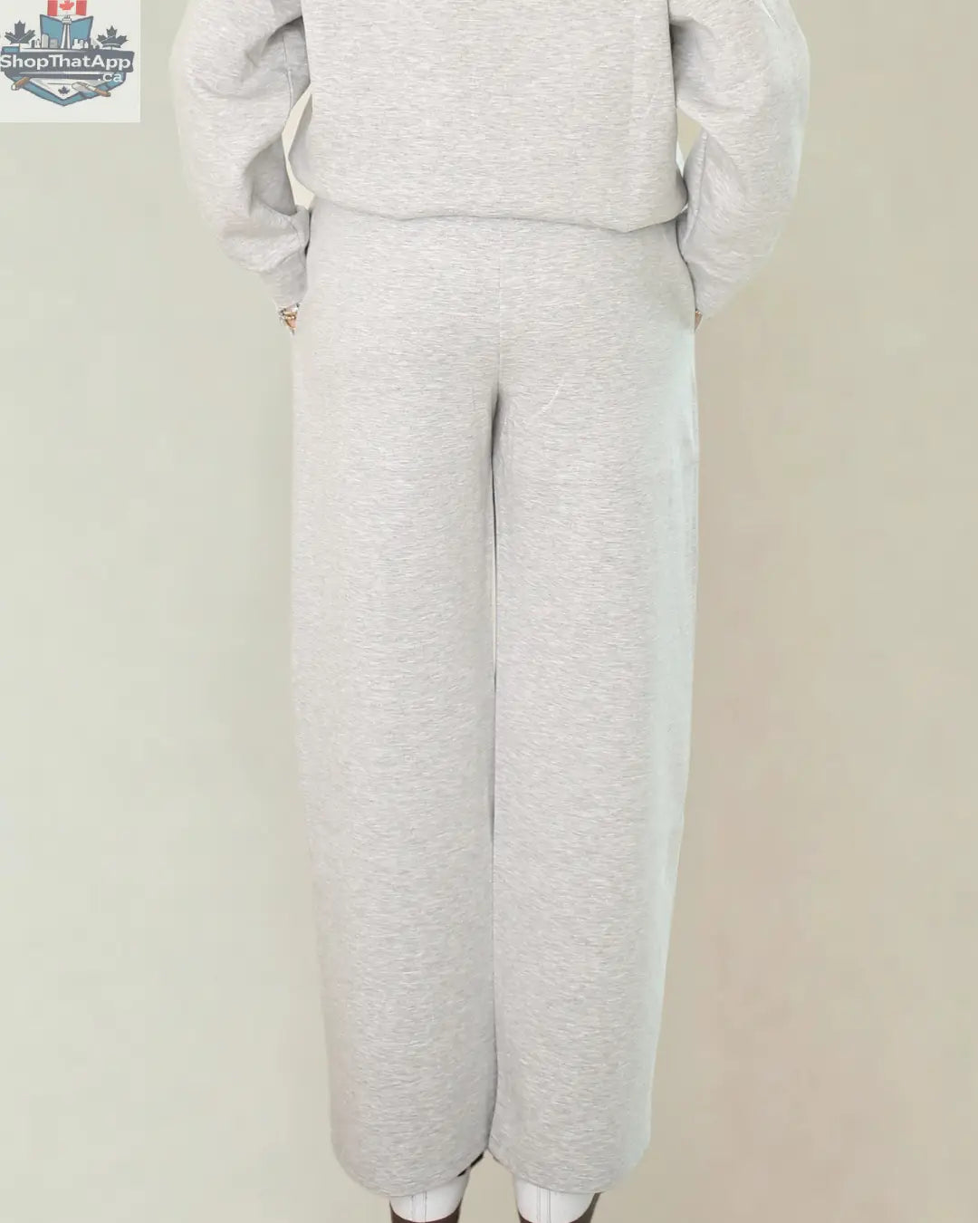 Adora Luxeflow - Everyday Wide Leg Pant In Heather Grey - Shopthatapp.ca