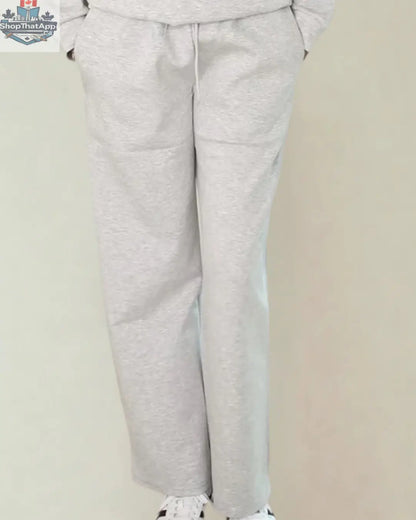 Adora Luxeflow - Everyday Wide Leg Pant In Heather Grey - Shopthatapp.ca