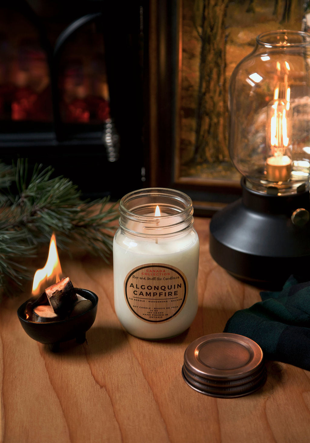 Algonquin Campfire Soy Candle - 14oz - Shopthatapp.ca