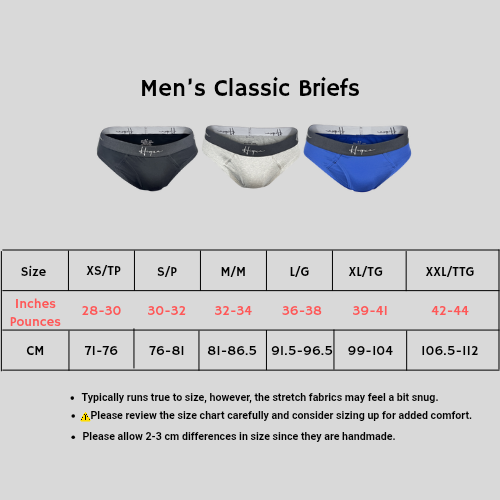 3 Pack Classic Briefs, Multi Colour - Www.Shopthatapp.ca