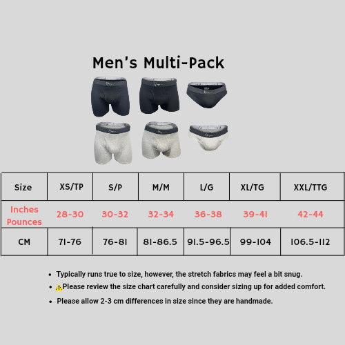 3 Pack, Multi-Pack - 1* Brief Boxer, 1* Boxer Trunk, 1* Classic Brief - Www.Shopthatapp.ca