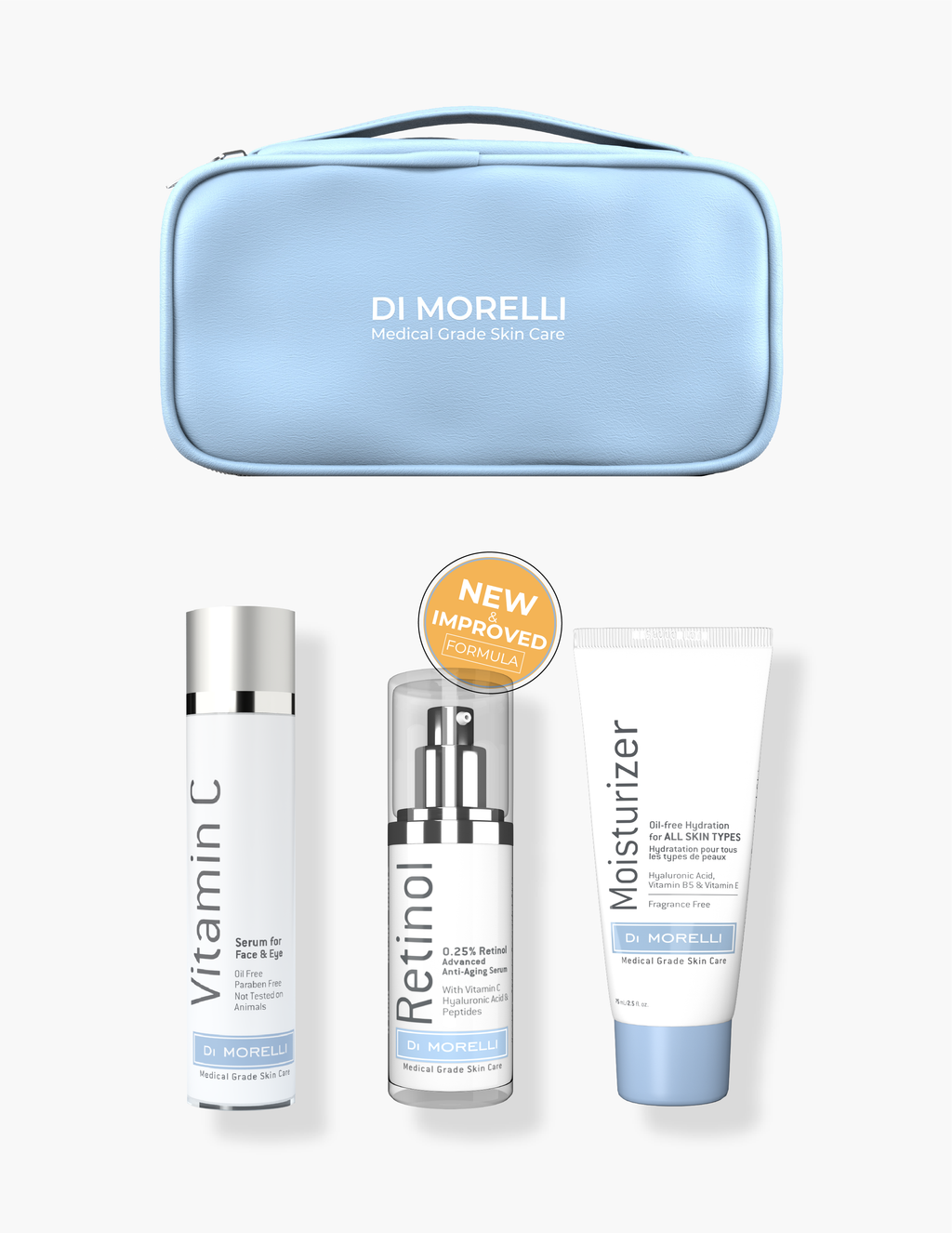 Anti-Aging 3 Step Kit with Cosmetic Bag