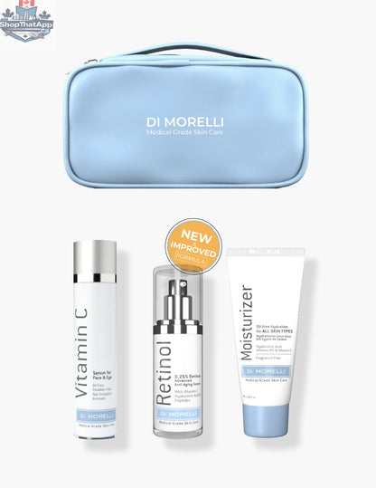 Anti-Aging 3 Step Kit with Cosmetic Bag - Shopthatapp.ca