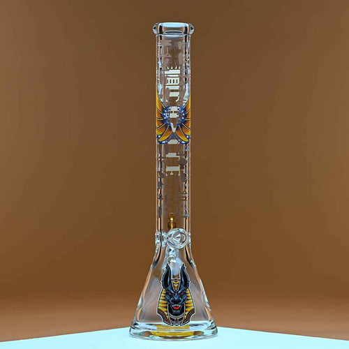 18" Anubis Beaker Bong - 9mm Thick Glass