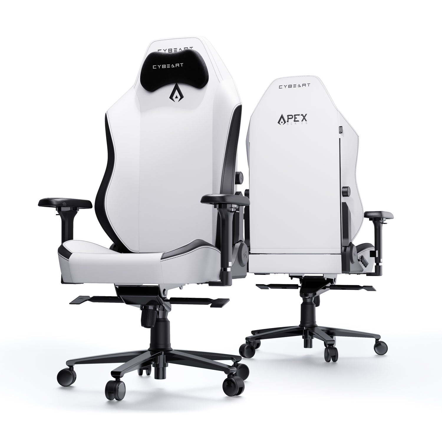 Apex Series Arctic White Gaming Chair - Ultimate Comfort and Style - Shopthatapp.ca