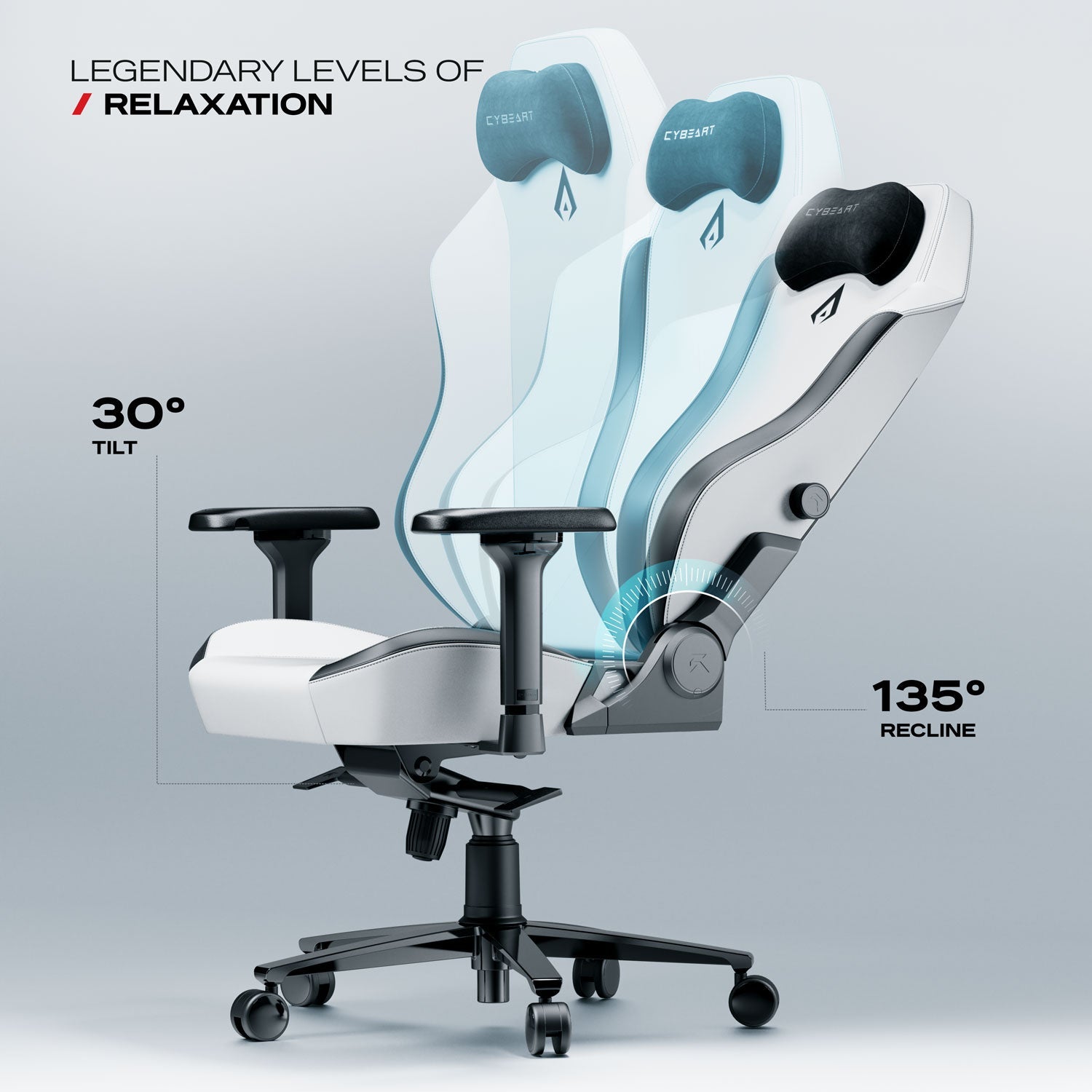 Apex Series Arctic White Gaming Chair - Ultimate Comfort and Style - Shopthatapp.ca