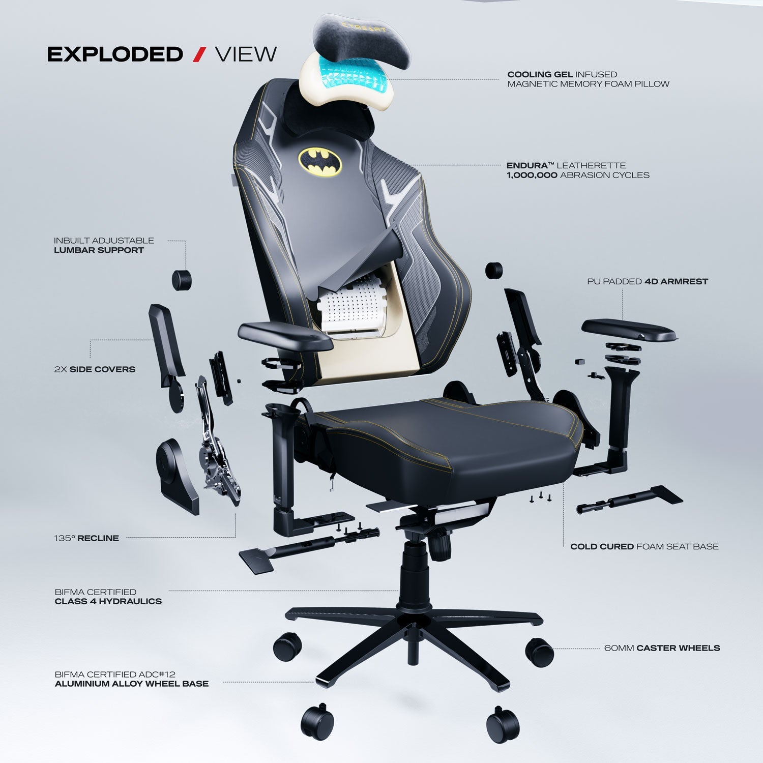 Batman Gaming Chair - Ultimate Comfort and Style for Gamers - Shopthatapp.ca