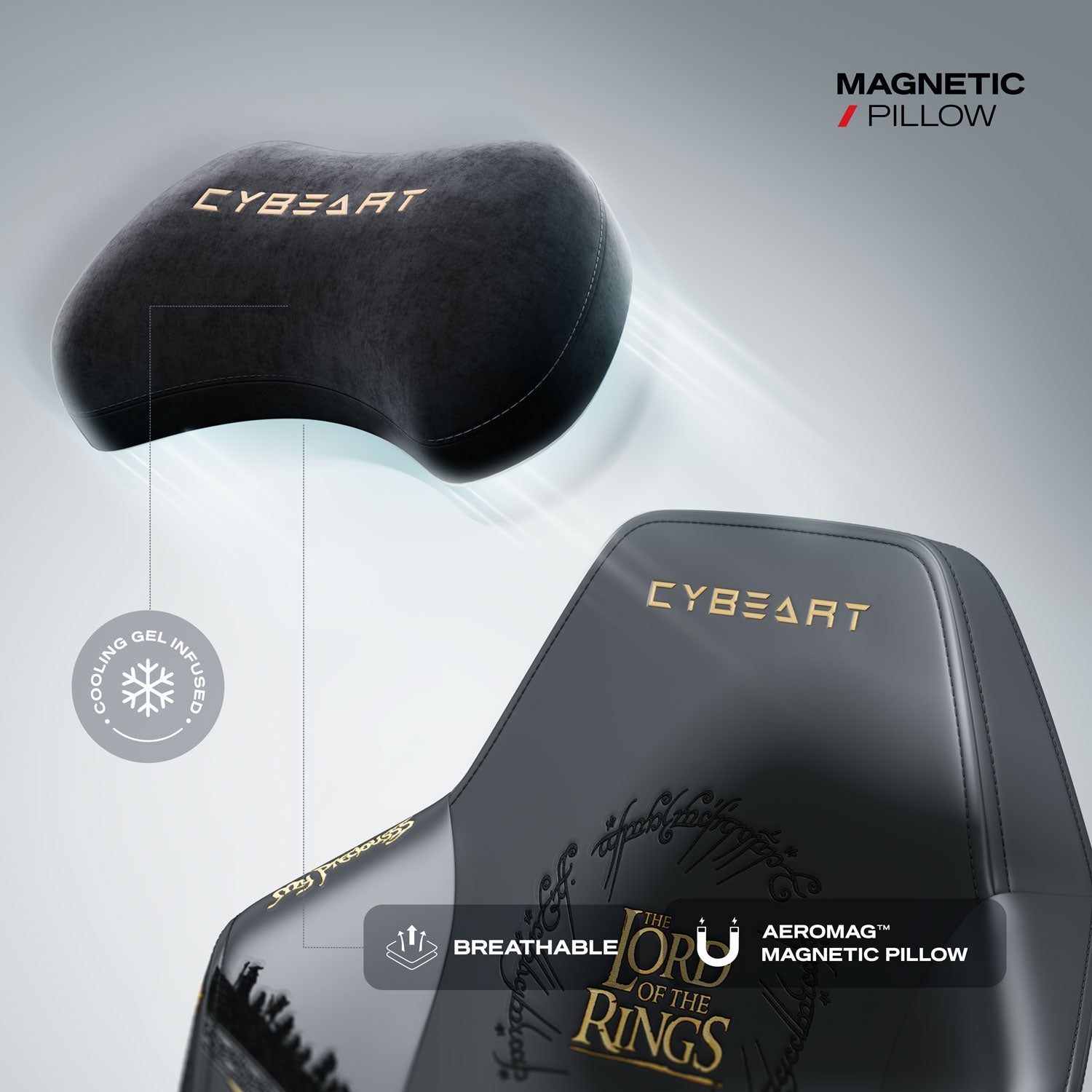 Lord of the Rings Gaming Chair - Black Edition - Shopthatapp.ca