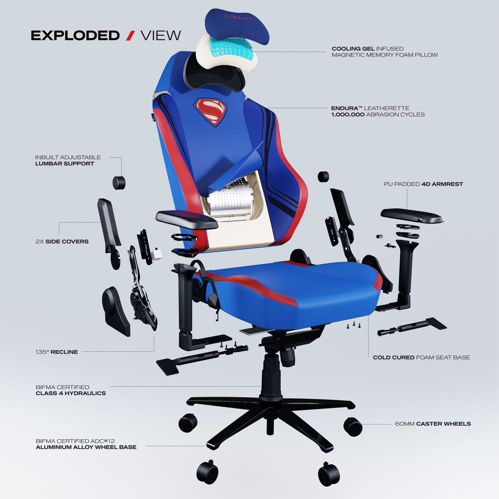 Superman Gaming Chair - Shopthatapp.ca