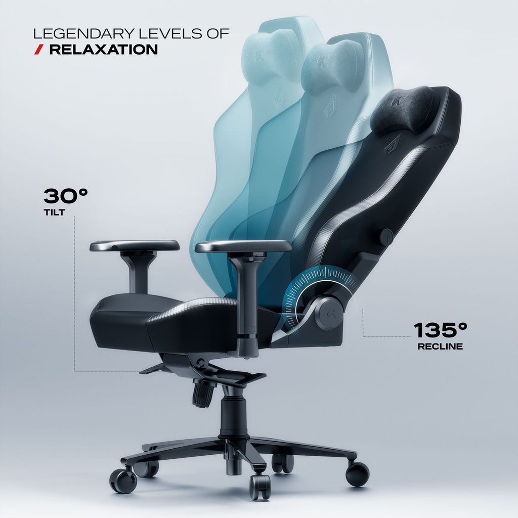 Apex Series Gaming Chair - Ghost Edition for Ultimate Comfort and Performance - Shopthatapp.ca