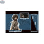 Attack on Titan Mikasa acrylic stand collectible by Doki Doki Land, featuring a large Mikasa figure with a partial view.