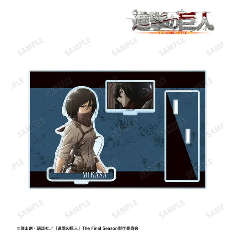 Attack on Titan Anime Merch - Mikasa Ackerman BIG Acrylic Stand w/Part - Www.Shopthatapp.ca