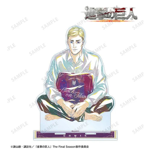 Attack on Titan Anime Merch - New Illustration Erwin Relax ver. Big Acrylic Stand - Www.Shopthatapp.ca