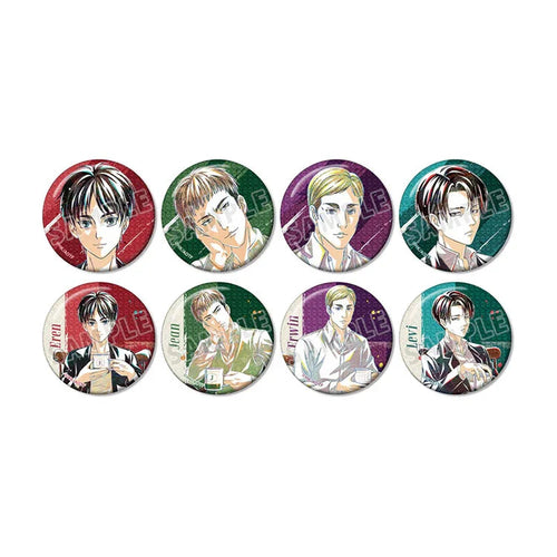 Attack on Titan Anime Merch - Trading Ani-Art Glitter Tin Badge New Illustration Tea Time ver. - Www.Shopthatapp.ca