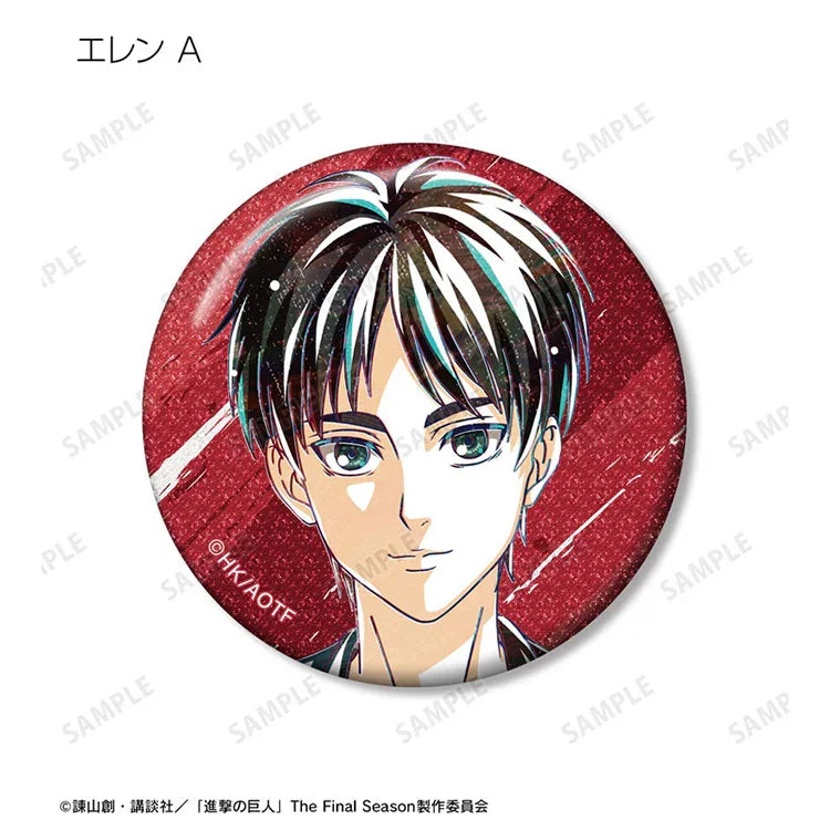 Attack on Titan Anime Merch - Trading Ani-Art Glitter Tin Badge New Illustration Tea Time ver. - Www.Shopthatapp.ca