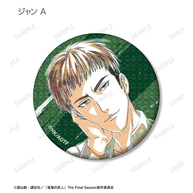 Attack on Titan Anime Merch - Trading Ani-Art Glitter Tin Badge New Illustration Tea Time ver. - Www.Shopthatapp.ca