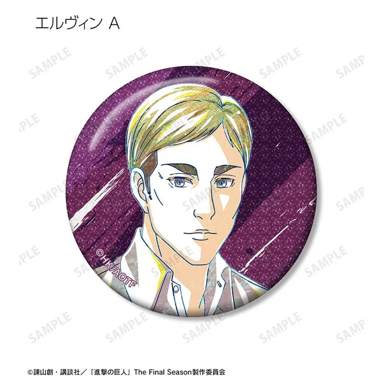 Attack on Titan Anime Merch - Trading Ani-Art Glitter Tin Badge New Illustration Tea Time ver. - Www.Shopthatapp.ca