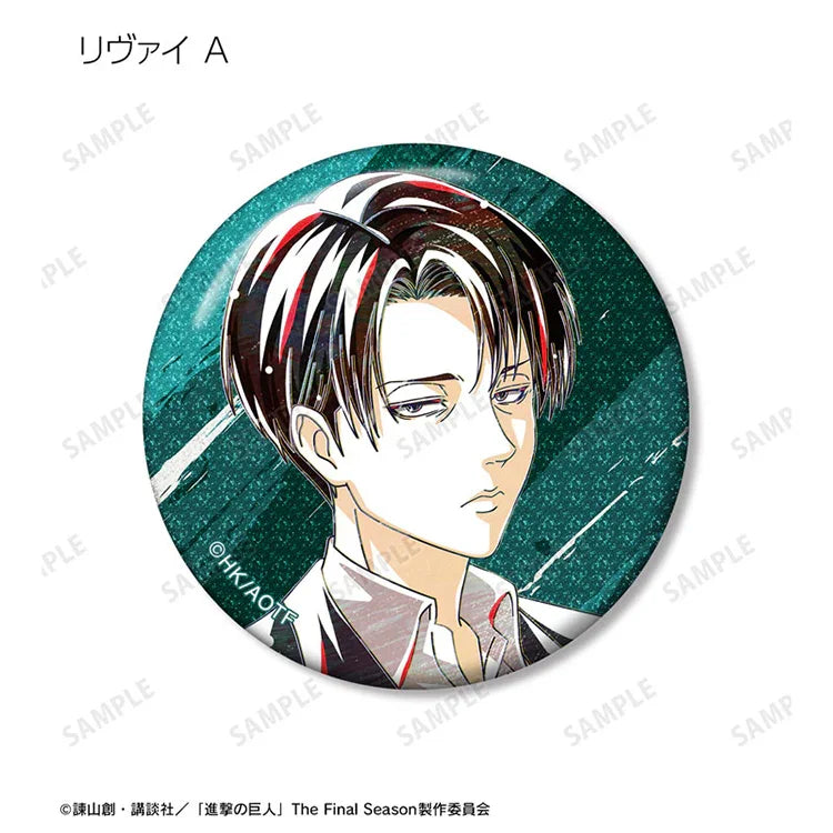 Attack on Titan Anime Merch - Trading Ani-Art Glitter Tin Badge New Illustration Tea Time ver. - Www.Shopthatapp.ca