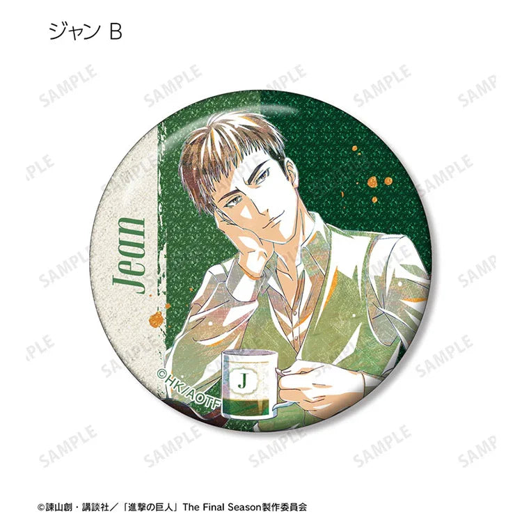 Attack on Titan Anime Merch - Trading Ani-Art Glitter Tin Badge New Illustration Tea Time ver. - Www.Shopthatapp.ca
