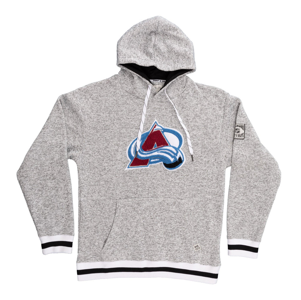 Colorado Avalanche "Muskoka Style" Premium Chenille Woven Logo Hoodie - Shopthatapp.ca