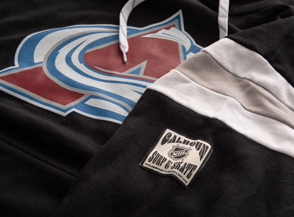 Colorado Avalanche Varsity Retro Style Hoodie - Shopthatapp.ca