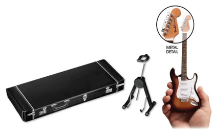 Little Guitars Randy Rhoads miniature guitar replica with polka dot V design, showcasing detailed axe body and neck close-up image.