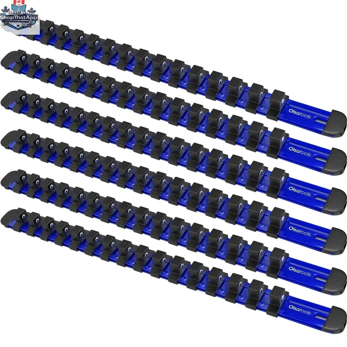 Aluminum Socket Organizer Rails with Locking End Caps - Shopthatapp.ca