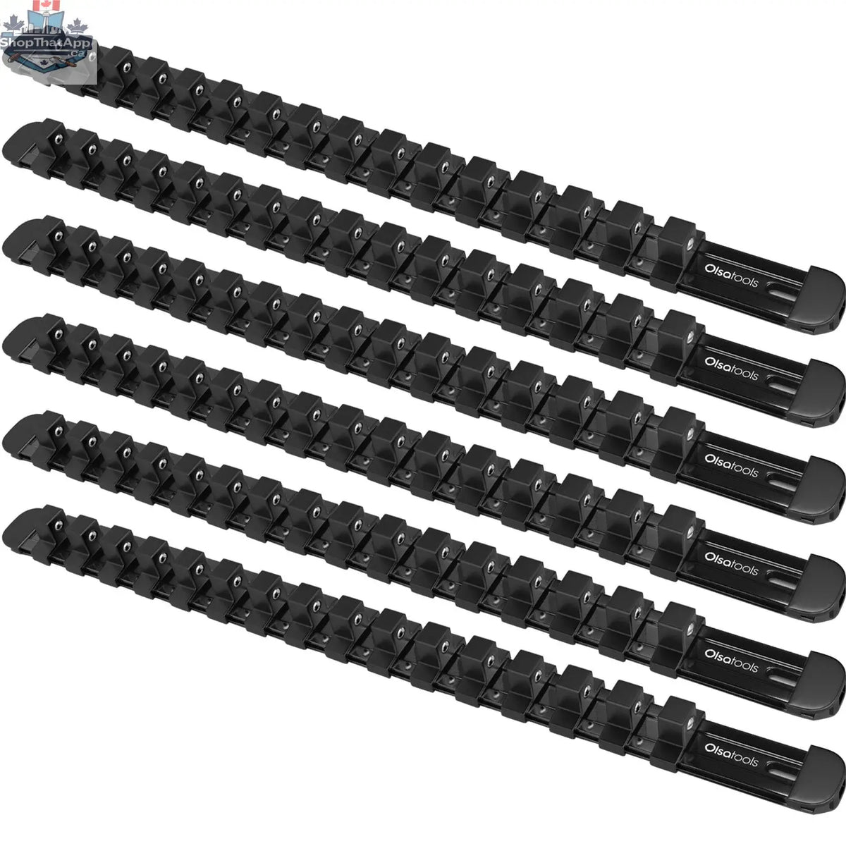 Aluminum Socket Organizer Rails with Locking End Caps - Shopthatapp.ca