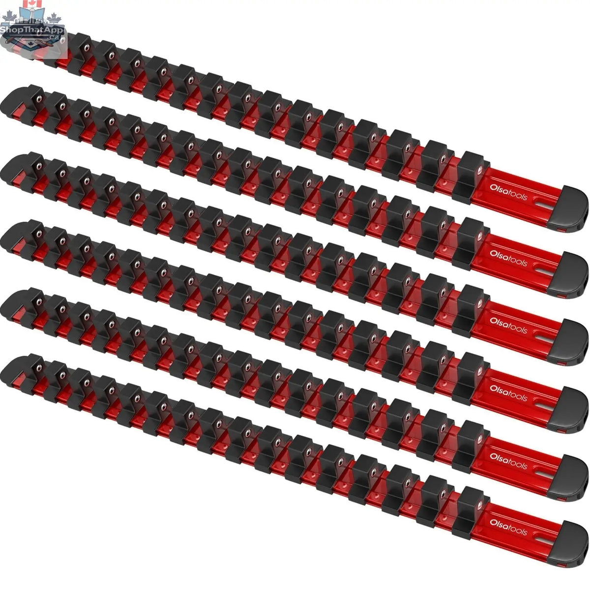 Aluminum Socket Organizer Rails with Locking End Caps - Shopthatapp.ca