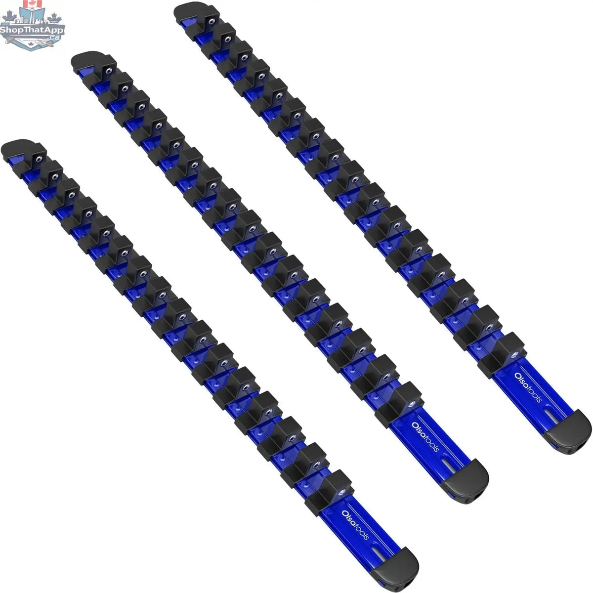 Aluminum Socket Organizer Rails with Locking End Caps - Shopthatapp.ca
