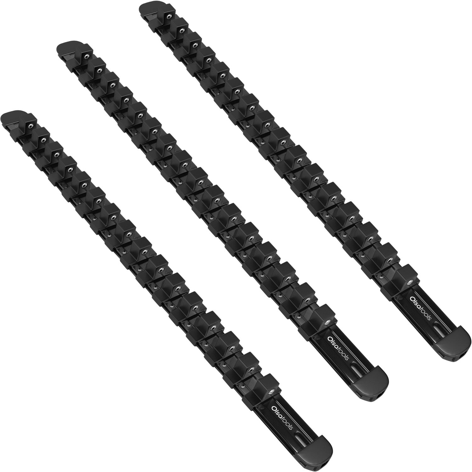 Aluminum Socket Organizer Rails with Locking End Caps - Shopthatapp.ca